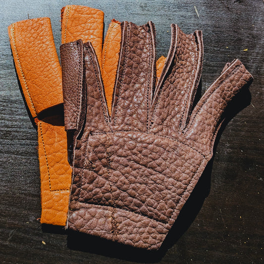 Premium Hammer Gloves: Chocolate Bison College